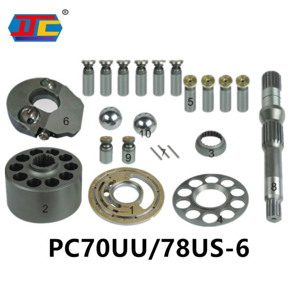 Costume PC70UU PC78US-6 de Hydraulic Pump Parts d'excavatrice de KOMATSU
