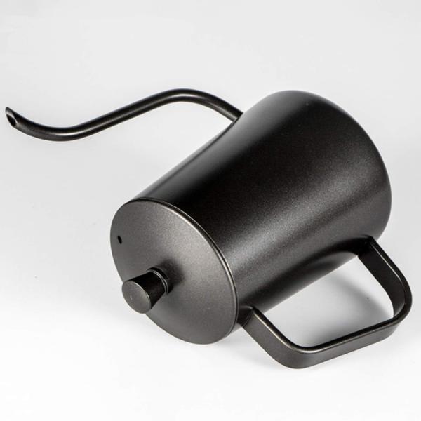 Black Stainless Steel Coffee Pot Long Neck Coffee Water Kettle For Office