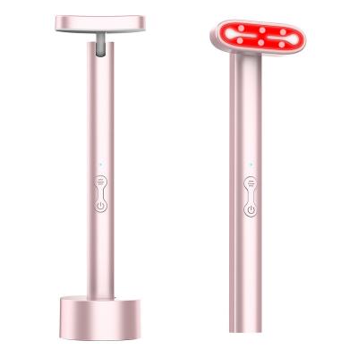 7 Color Nano Red Light Electric Eye Beauty Device EMS Portable Vibrating Eye Wand Massager
