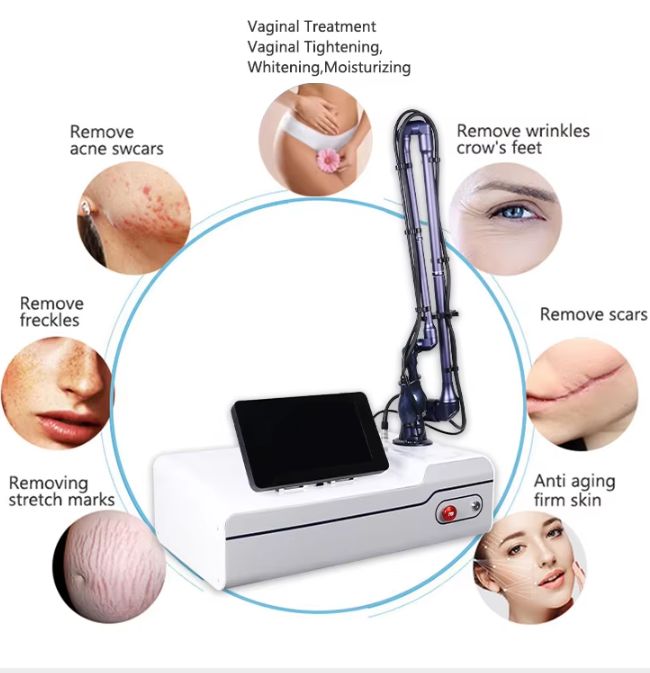10600nm RF Tube Fractional CO2 Laser Machine Skin Rejuvenation Scar Removal