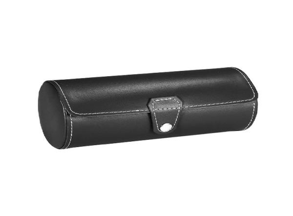 Travel Pu Leather Watch Box Velvet Inner Material , Watch Organiser Box