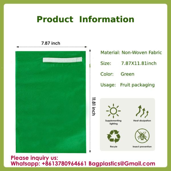 Insect-Proof Fruit Covers Non-Woven Fabric Protective Bags For Outdoor Fruit Trees (For Insects And Birds), Grapes, Guava, Figs, Strawberries, Peaches, And Shine Muscat Grapes.