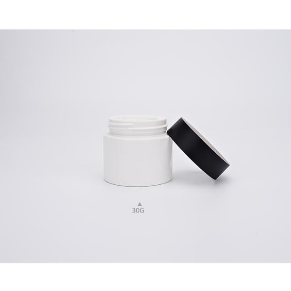 Round 30ml Cream Cosmetic Bottle , PET Skin Care Bottles Packaging