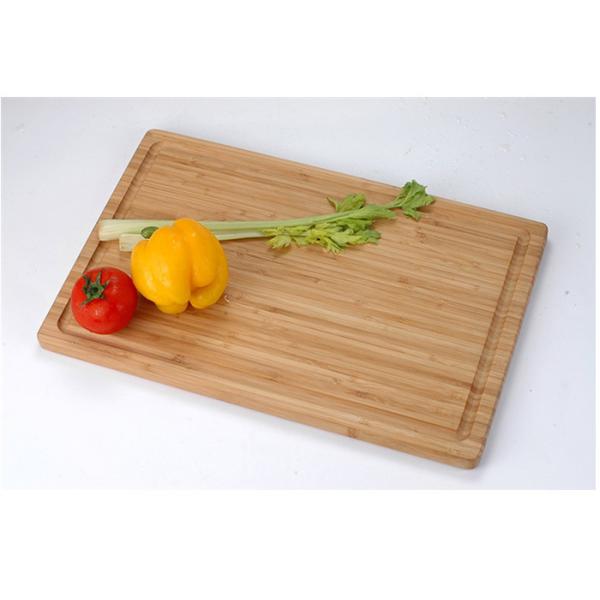 Laser Logo Bamboo Large Wooden Cutting Boards Rectangle Shaped With Juice Groove