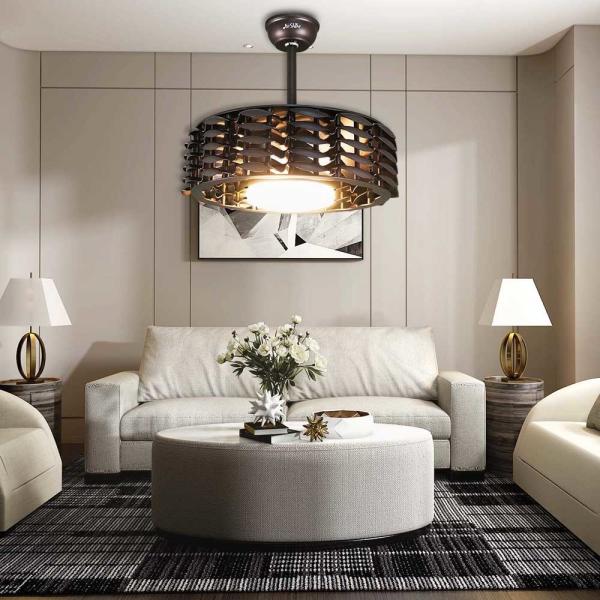 1stshine Ventilador de teto sem lâminas sem limites A solução de iluminação perfeita para quartos modernos