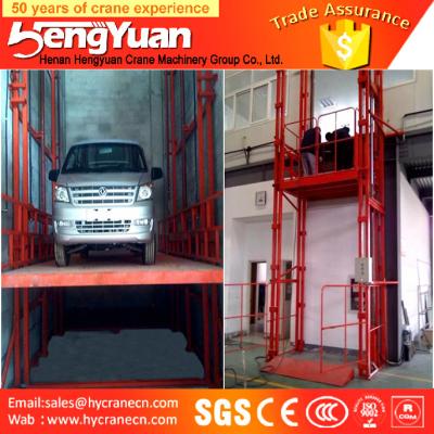 guide rail lift /telescopic lift /floor to upstairs cargo lift