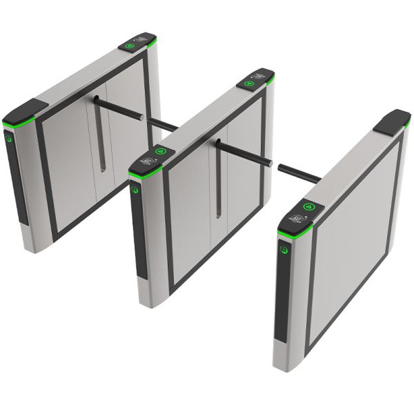 High Tech Automatic Drop Arm Turnstile with Fault Detection, 24V DC Brushless Motor and Bi-Directional Access Control