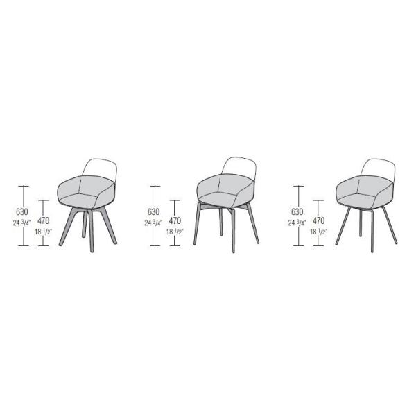 Barbican Modern Dining Armchair , Nordic Style Dining Chairs Padded Seat