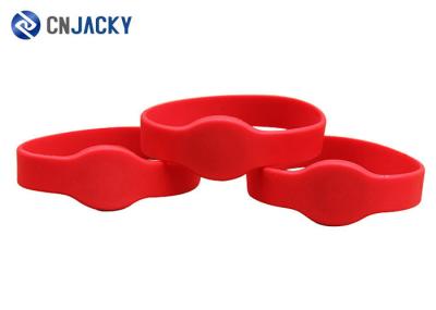 Customizable Adjustable RFID Silicone Wristband NFC NTAG213 For Swimming Pool