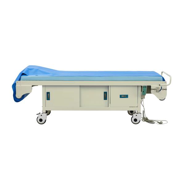 Automatic Hospital Patient Bed Sheet Changing Examination Couch With Cabinet ODM durable medical equipment