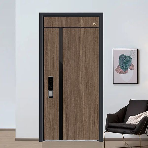 Decorative Steel Security Door Exterior Entrance Door Custom Size