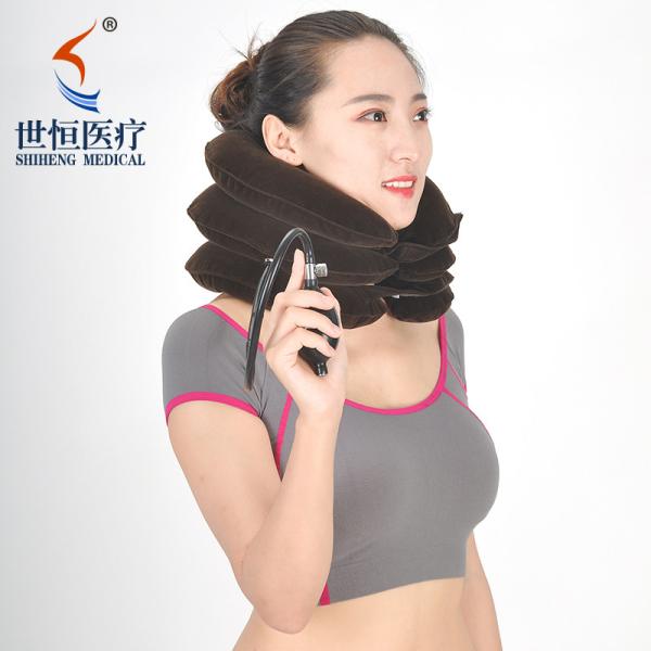 Inflatable Cervical Neck Cervical Traction Device Brace Neck Pain Relief Collar Pillow Brace