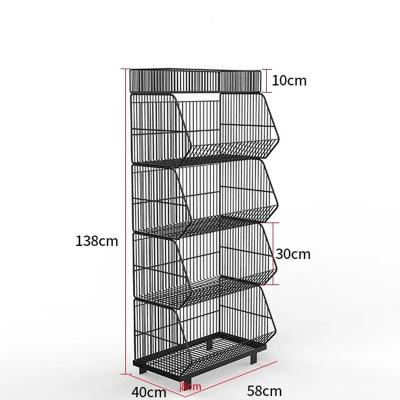 High Toughness Steel Wire Shelving 1380mm  5 Tier Metal Shelf For Storage