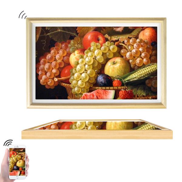 30W RJ45 32in Wifi Digital Photo Frame Wall Mountable