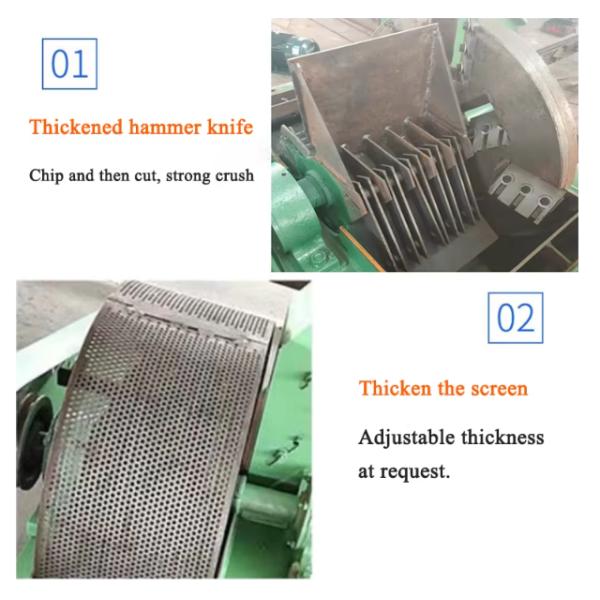 Mobile Palm Leaf Tree Crusher Wood Chipper