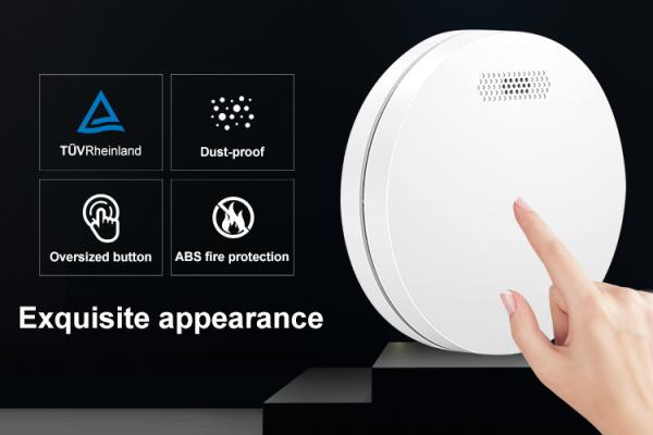 Ultra Thin Standalone Photoelectric Smoke Detector Sensor Fire Alarm