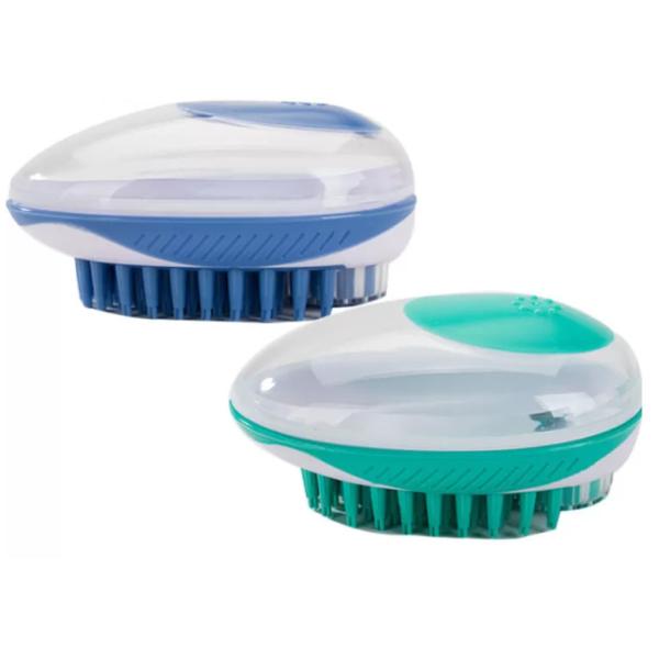 11*7.5*6CMペット洗浄ブラシ プラスチック犬の洗浄ブラシ用具