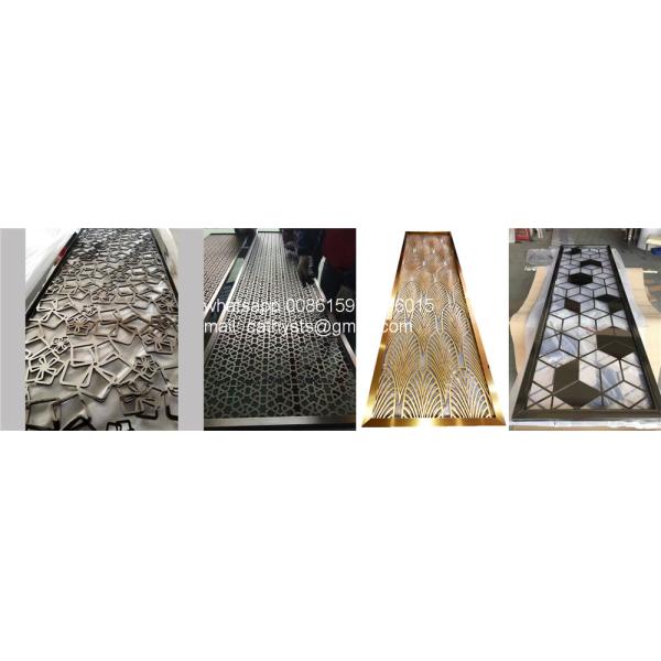 Custom Made Black Framed Room Dividers And Partitions Golden 1800 X 900 Stainless Steel 3d Circle Pattern Screen