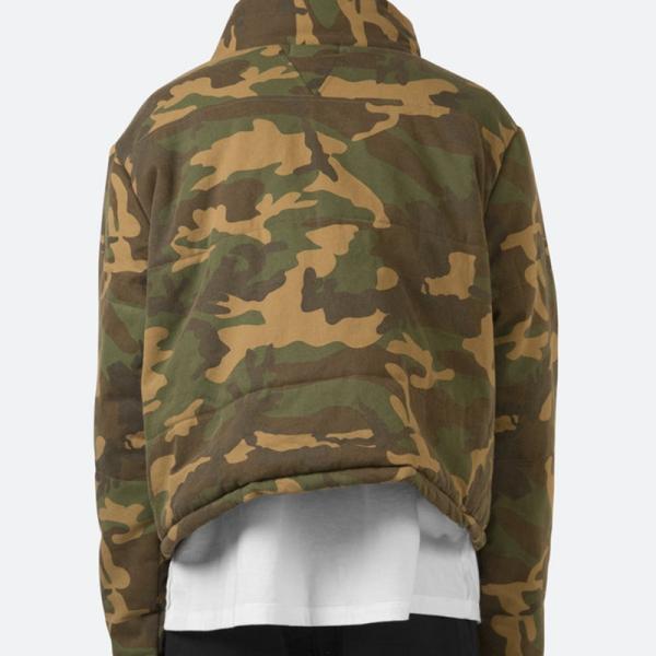 OEM Designer Puff Padded Coat Oversized Jacquard Men's Down Winter Custom Windbreaker Bubble Down Camo Puffer Jackets for Men