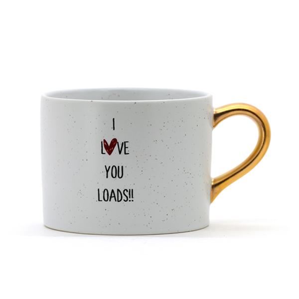 White Mug Gold Handle Crockery Mom Mug Ceramic Coffee Mug For Mothers Day Cup Make Tea