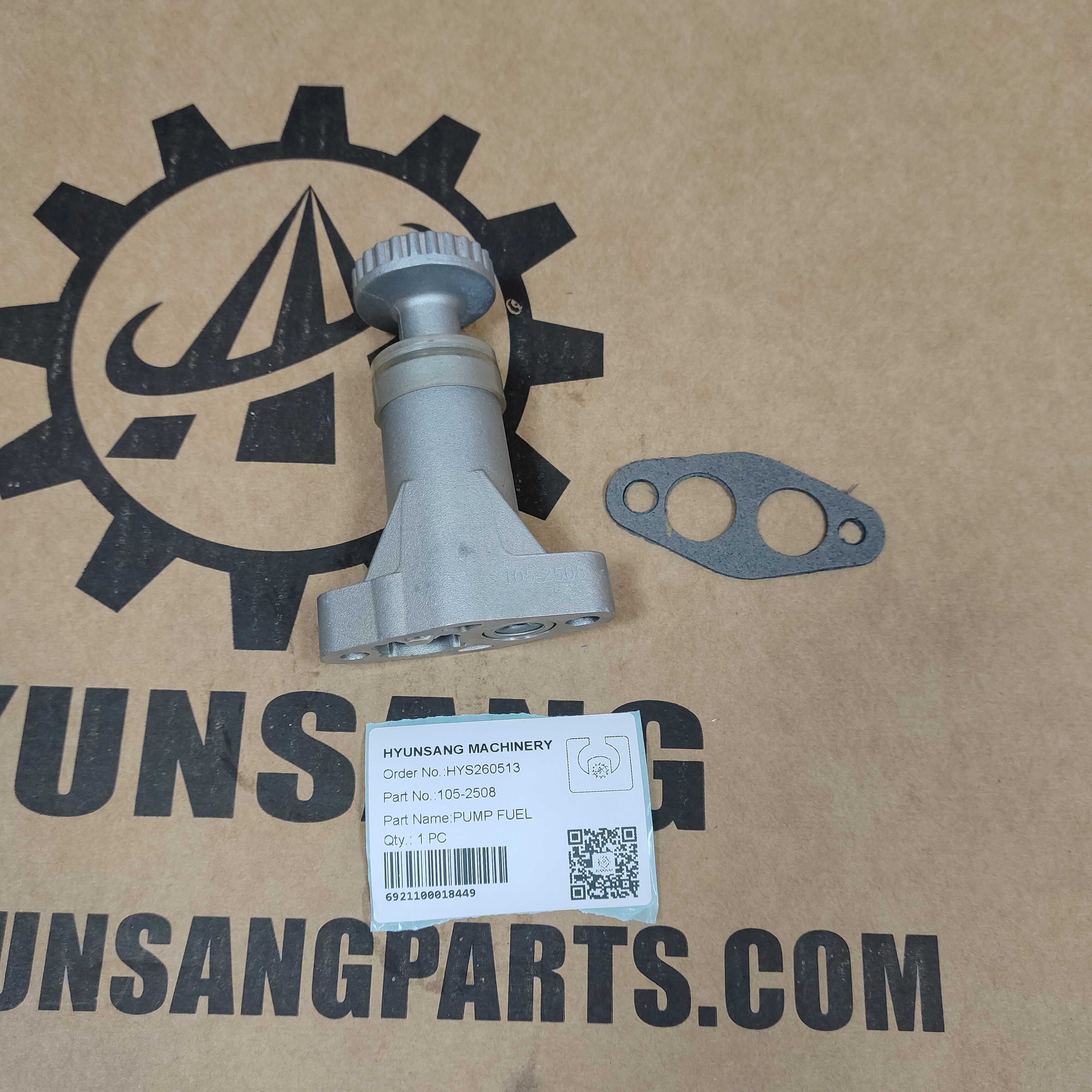 Hyunsang Machinery Parts 105-2508 Pump Fuel For 120G, 12G, 12H, 12H ES, 12H NA, 140H