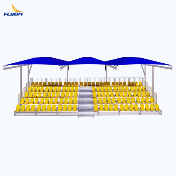 Siège de stade pliable d'extérieur avec auvent résistant aux intempéries