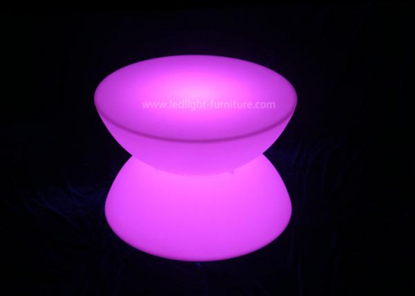 Meio material de incandescência redondo dobro do polietileno da tabela da barra clara da mesa de centro/diodo emissor de luz