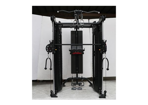 Black Steel Tube Power Rack Equipment Multi Purpose Type For Commercial Gym