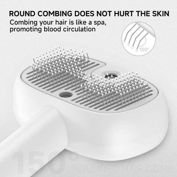 2025 Eco-Friendly Safe Easy Use Plastic ABS Pet Brushes UV-Light Steam Spray Comb for Cats Dogs Battery-Powered Shampoo Grooming