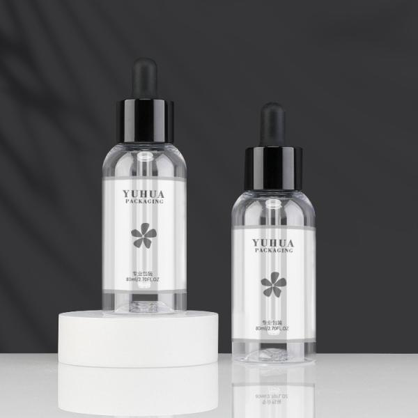 Бутылка облегченной сыворотки масла бутылки 80ml капельницы любимца пластиковая