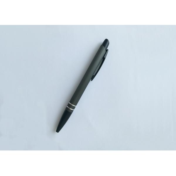 Popular clips Aluminium bar Brushed Metal Promotion Pen with Laser Logo (M112)