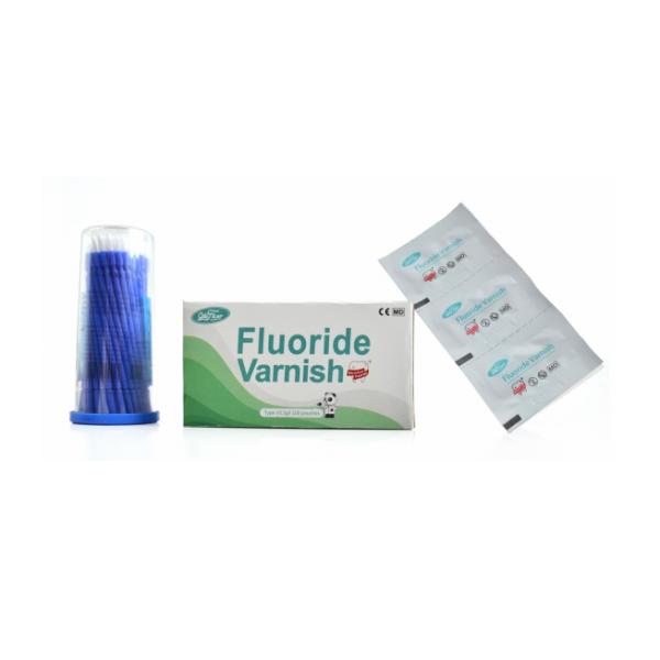 Dental Fluoride Varnish for Tooth Enamel Protection Sodium Fluoride 5% pH 4.5-7.0 Domestic Registration 0.5g per Sachet