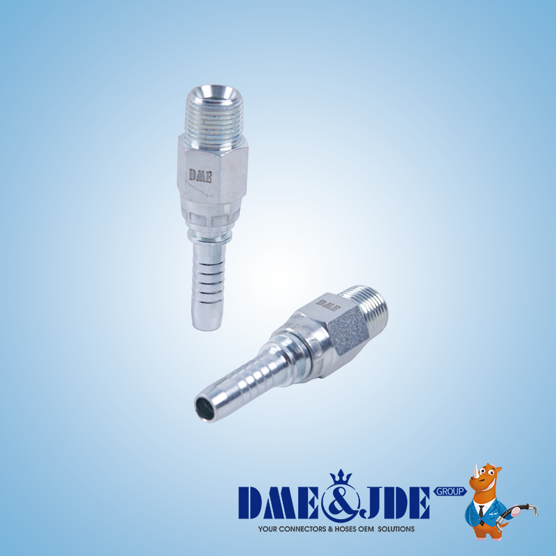1/8" - 2" Straight BSPP Male 60° Cone Hydraulic Hose Fitting Adapters DABPM105M