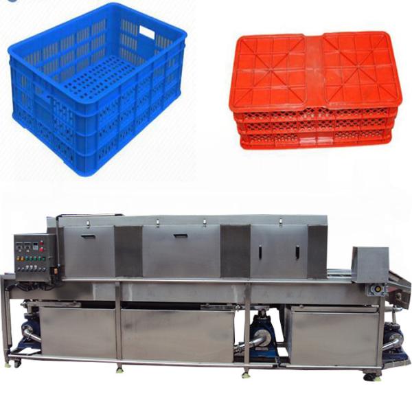 Electric Vegetable Basket Washing Machine , Automatic Plastic Tray Cleaning Machine