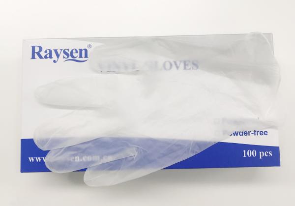 Custom Disposable Plastic Gloves For Food Handling / Vinyl Food Service Gloves