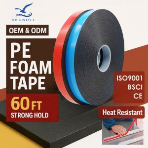 High Density Double Sided Adhesive PE Foam Tape For Construction Decoration