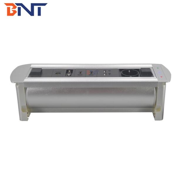 Office furniture motorized flip up desk power socket outlet with usb