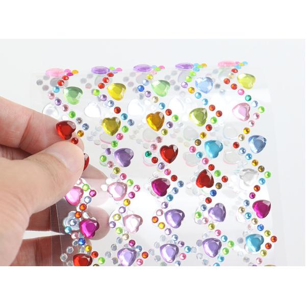 3D Acrylic Self Adhesive Diamond gem drill stickers Rhinestone Sheet for kids diy and Decal Mobile Scrapbooking OEM