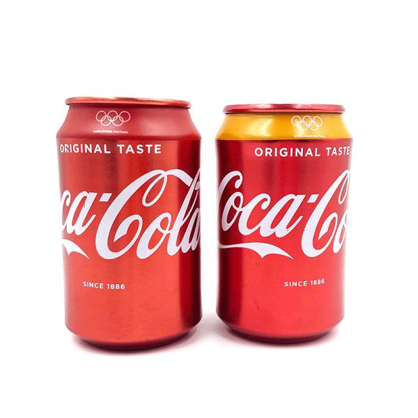 Latas de café de alumínio de Stubby Sleek Slim Coca Cola para as bebidas 330ml