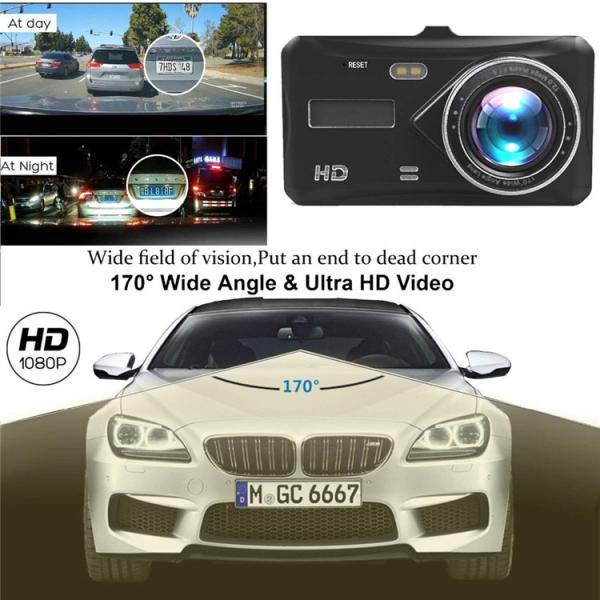 Автомобильный видеорегистратор с двумя объективами G Sensor Dashcam HD Автомобильная камера Вождение видеорегистратора OEM