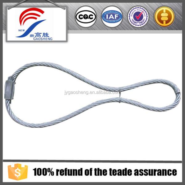 Boucle de levage préfabriquée en béton pour le levage de fil Ancrage Ovale Sling de câble en acier