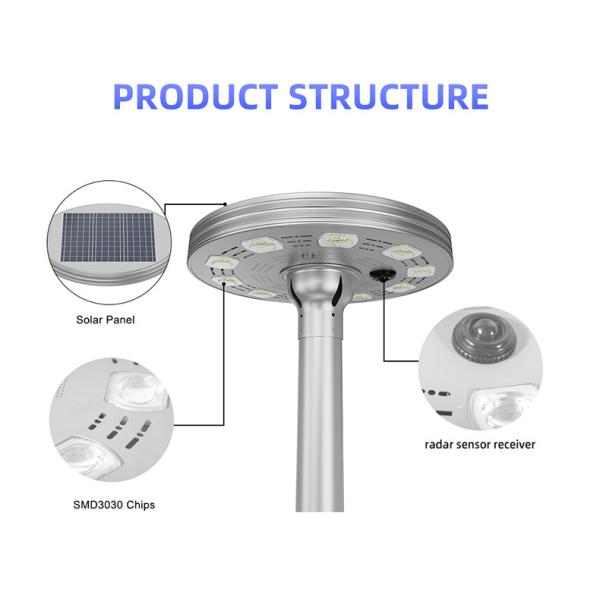 200W Ufo Solar Garden Lights Planet Style 10 Heads D532mm Outdoor