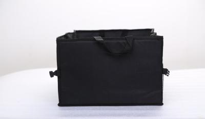Waterproof Black Color Foldable Car Trunk Organizer With Large Size Capacity