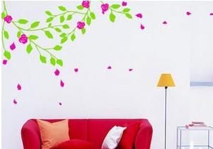 Contemporary Cool Wall Flower Stickers G126, Floral Wall Stickers /Decal Wall Stickers /Wall Sticker Art