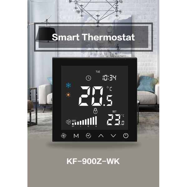 Indoor Temperature Smart Wifi Thermostat Cooling Heating FCU Thermostat