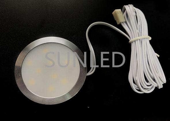 Diodo emissor de luz da forma redonda sob o alumínio DC12V da iluminação do armário ângulo de feixe de 120 graus