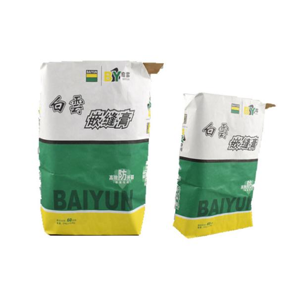 упаковка бумажных мешков 20kg 25kg Multiwall Kraft керамическая кафельная слипчивая