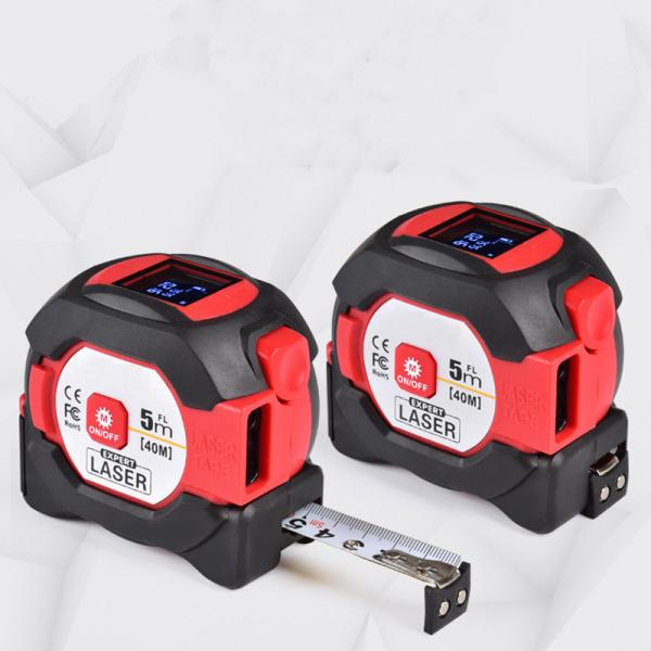 40M Laser +5m Ruban d'acier Mesure électronique avec affichage HD