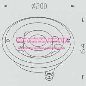 Stainless Steel LED Understand Fountain Lights IP68 SS304 SS316 27W LED