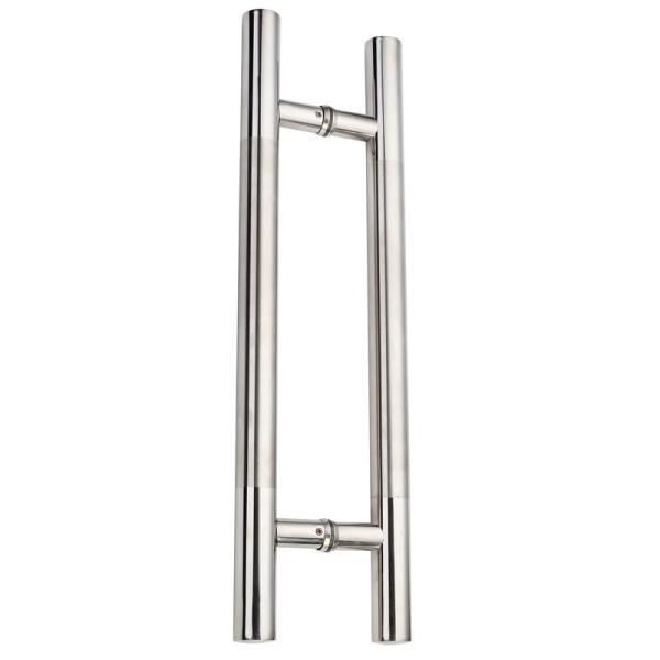 SUS316 Chrome Plated Handle , SUS201 Bathroom Glass Door Handle 1.5mm Tube Thickness